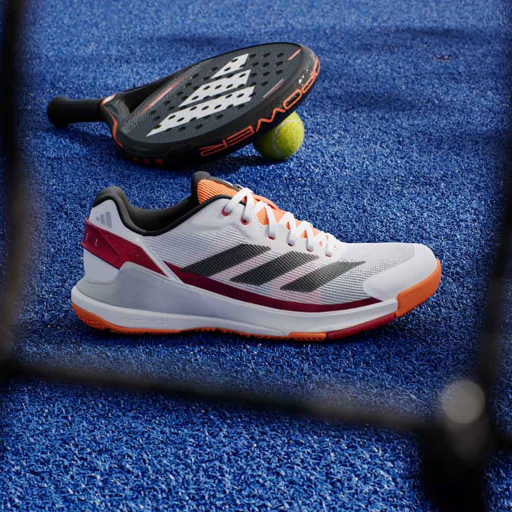 Adidas Crazyquick Padel Shoes White / Orange / Black - JP4647
