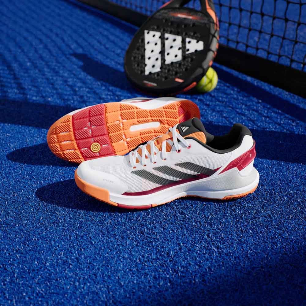Adidas Crazyquick Padel Shoes White / Orange / Black - JP4647