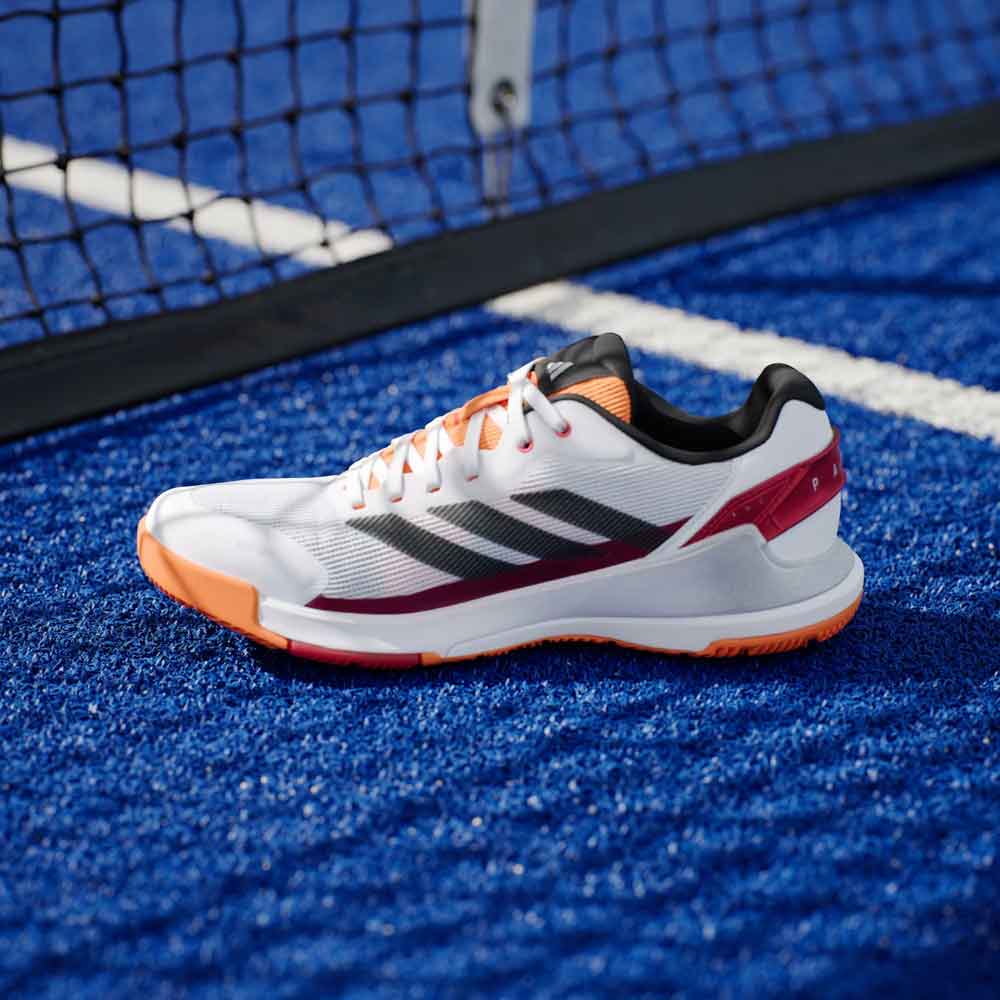 Adidas Crazyquick Padel Shoes White / Orange / Black - JP4647