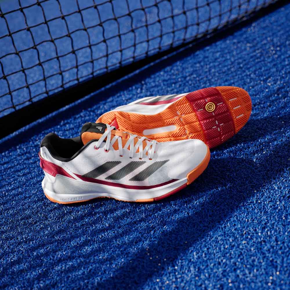 Adidas Crazyquick Padel Shoes White / Orange / Black - JP4647