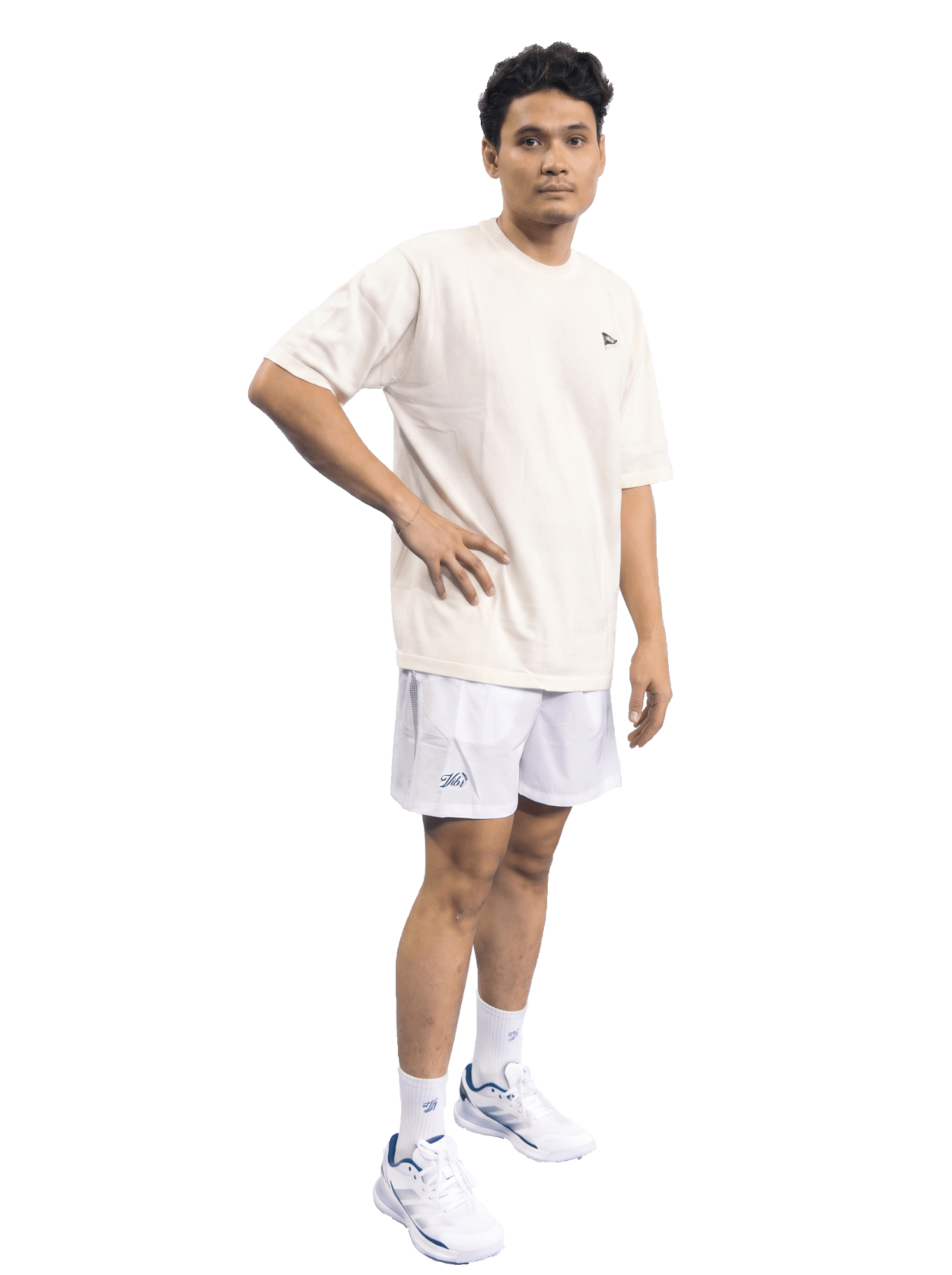Wild Serve Knit + Vibr White Pants