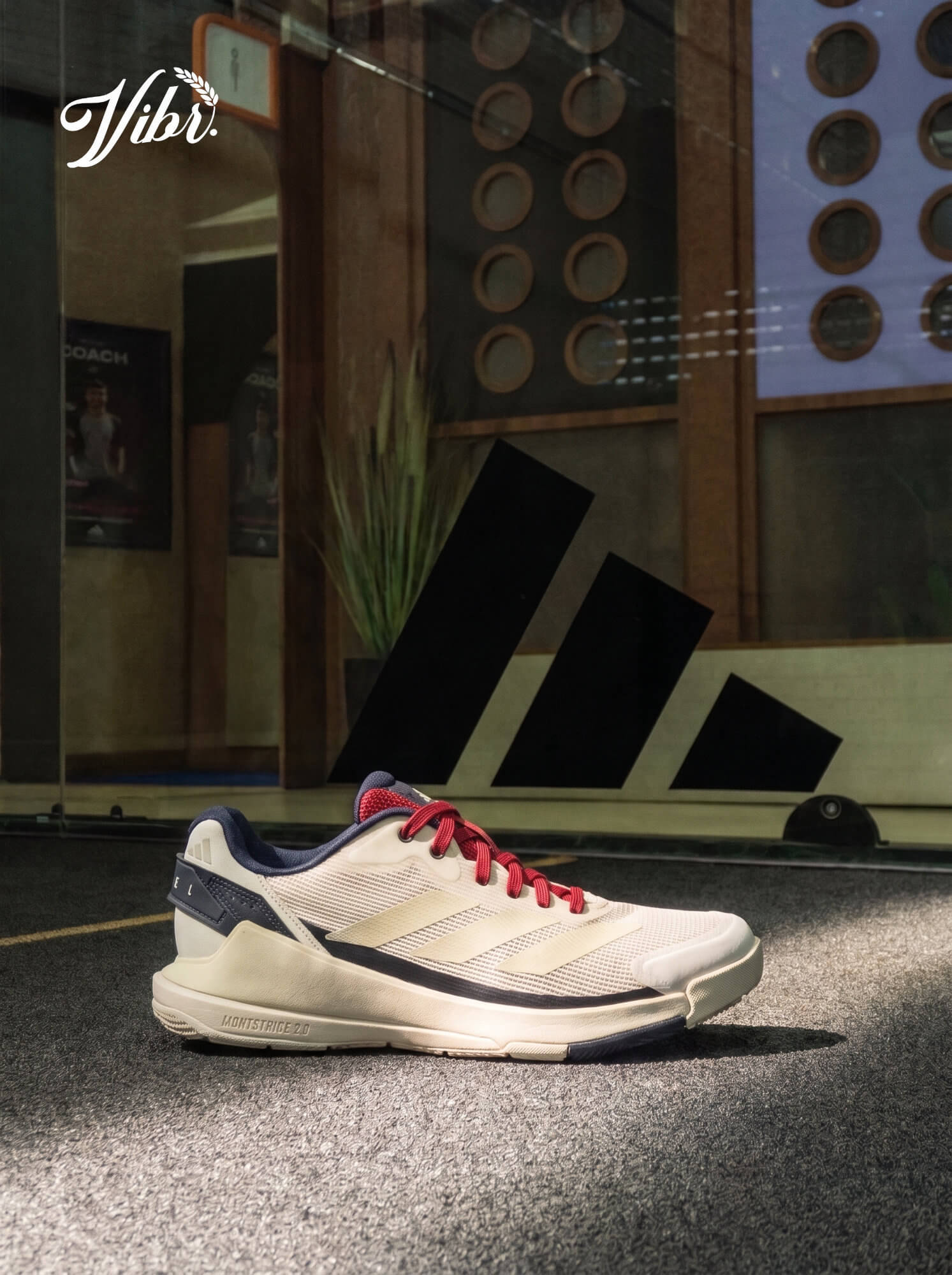 Adidas Crazyquick LS Padel Women Shoes White / Beige / Red