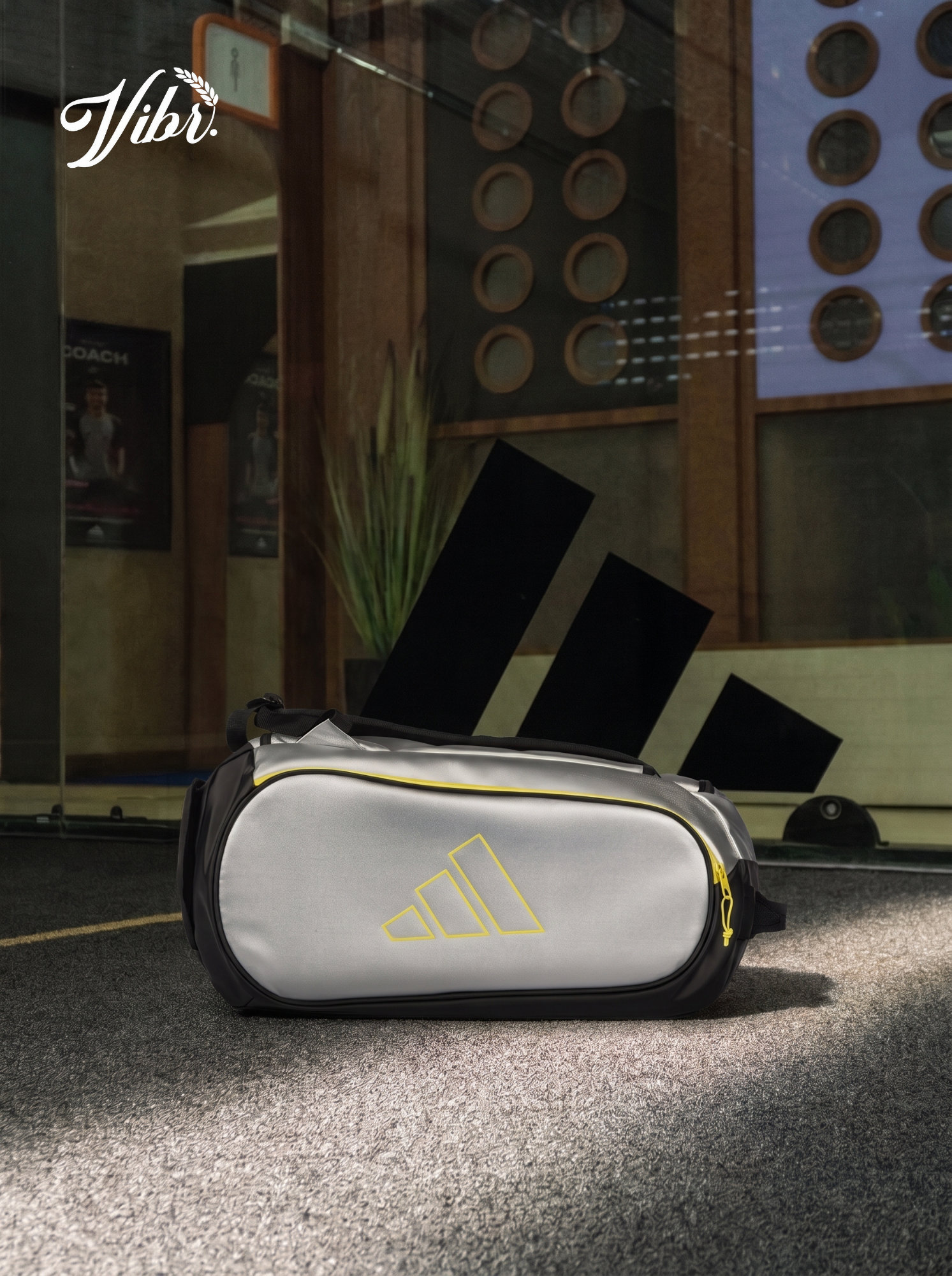 Adidas Pro Tour Silver Grey Lime Racquet Bag 2026